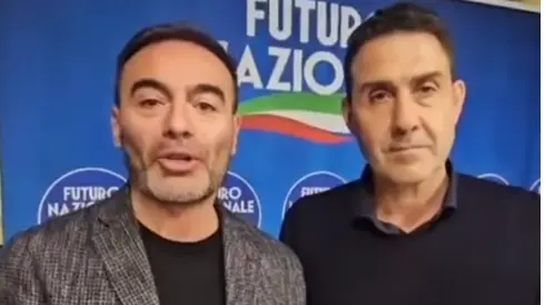 <p>Da sinistra Sasso e Vannacci</p>\\n