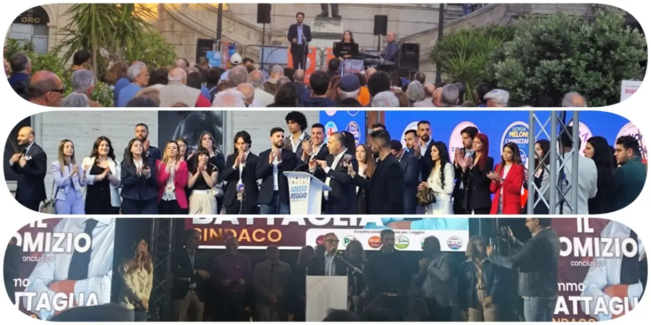 Tra piazze e opuscoli, Lamberti Pazzano Cannizzaro e Battaglia accompagnano Reggio al silenzio elettorale\n