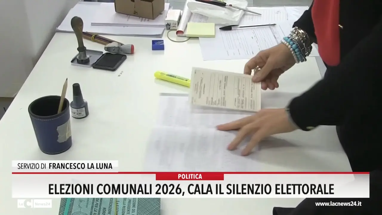 Elezioni comunali 2026, cala il silenzio elettorale
