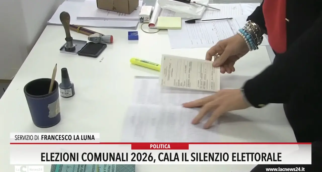 Elezioni comunali 2026, cala il silenzio elettorale