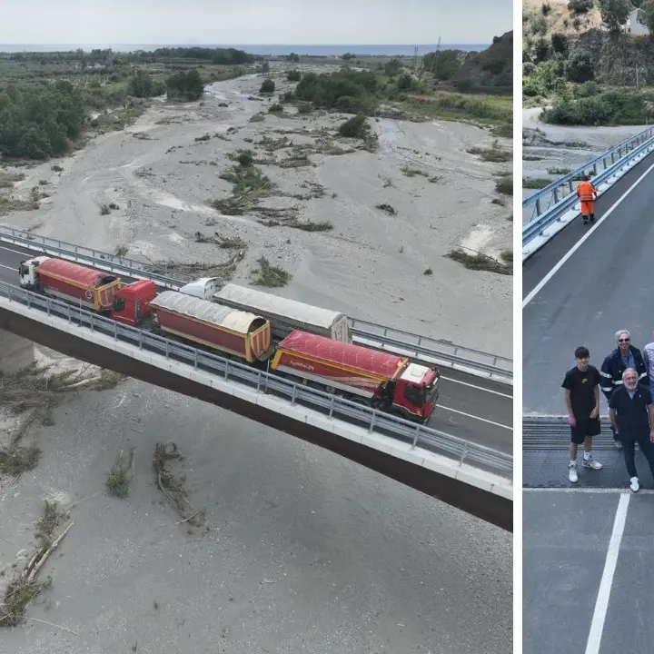 Prova di carico per il nuovo ponte sul Savuto, si avvicina la riapertura della sp 163/1 a Nocera Terinese\n
