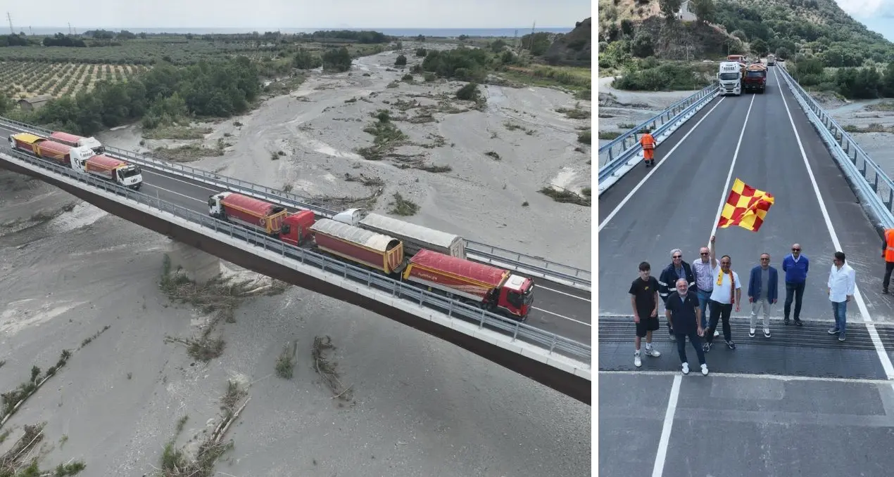 Prova di carico per il nuovo ponte sul Savuto, si avvicina la riapertura della sp 163/1 a Nocera Terinese\n