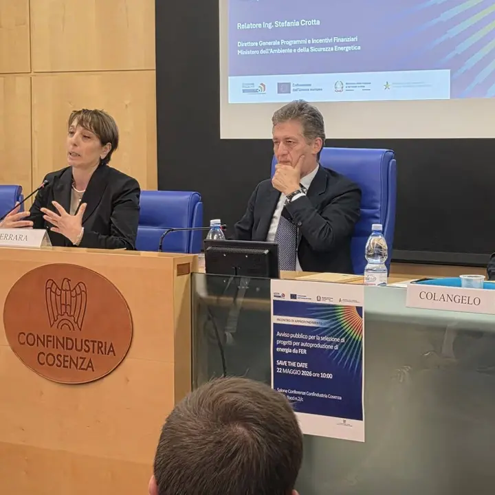 Energia rinnovabile e imprese, a Cosenza focus sul bando da 262 milioni\n