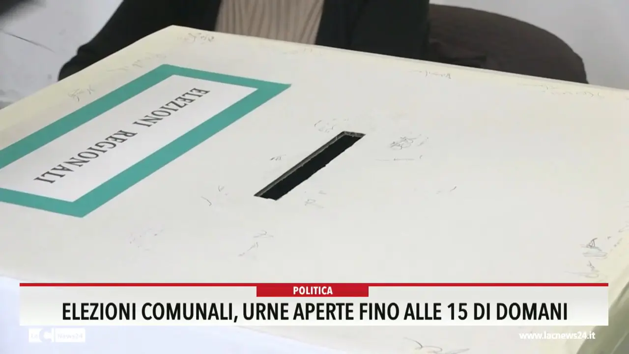 Elezioni comunali, urne aperte fino alle 15 di domani