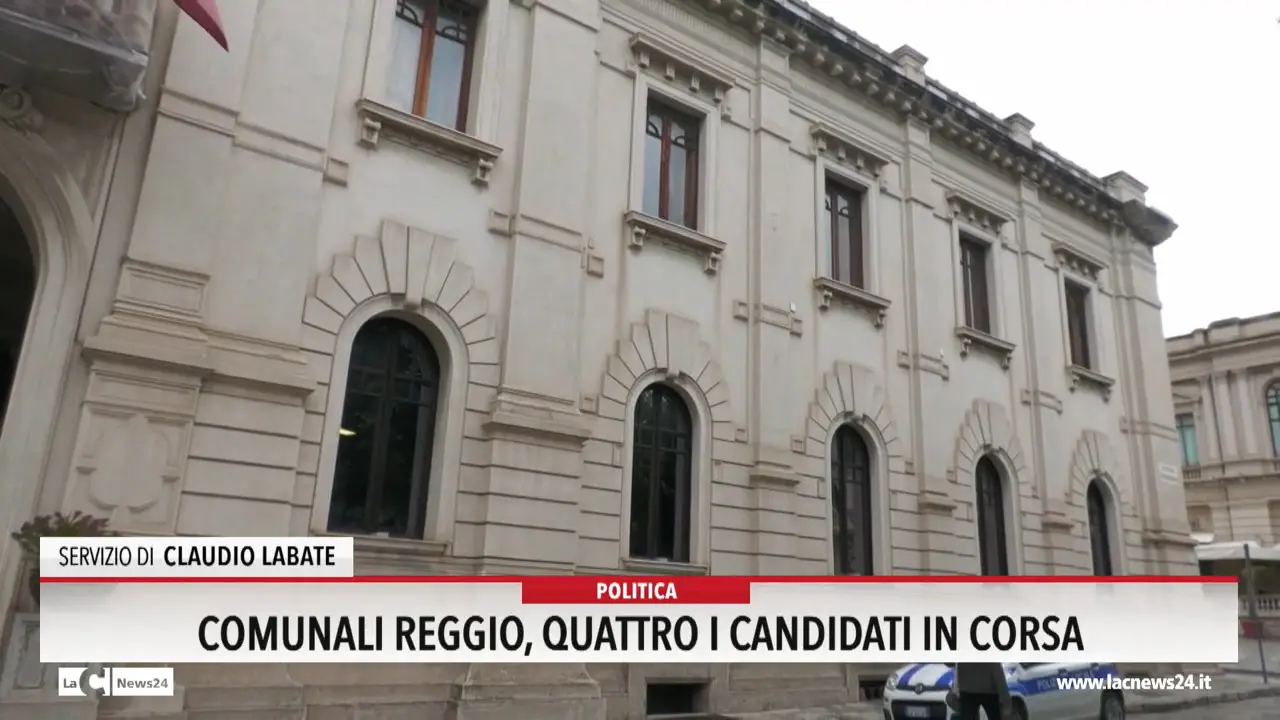 Comunali Reggio, quattro i candidati in corsa