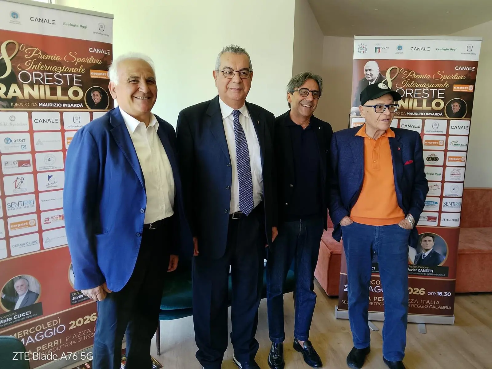 Premio Sportivo Internazionale Oreste Granillo a Javier Zanetti, la storia del calcio\u00A0\n