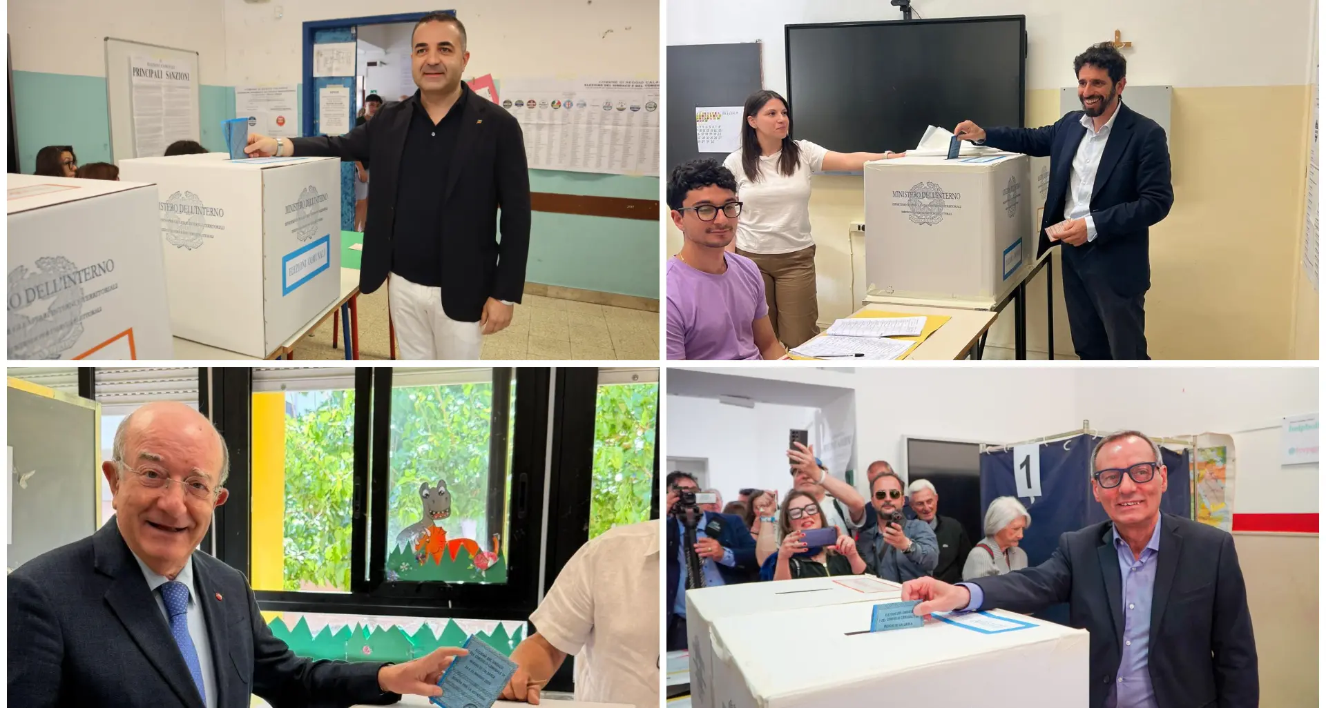 I candidati a sindaco di Reggio Calabria al voto nei seggi cittadini\n