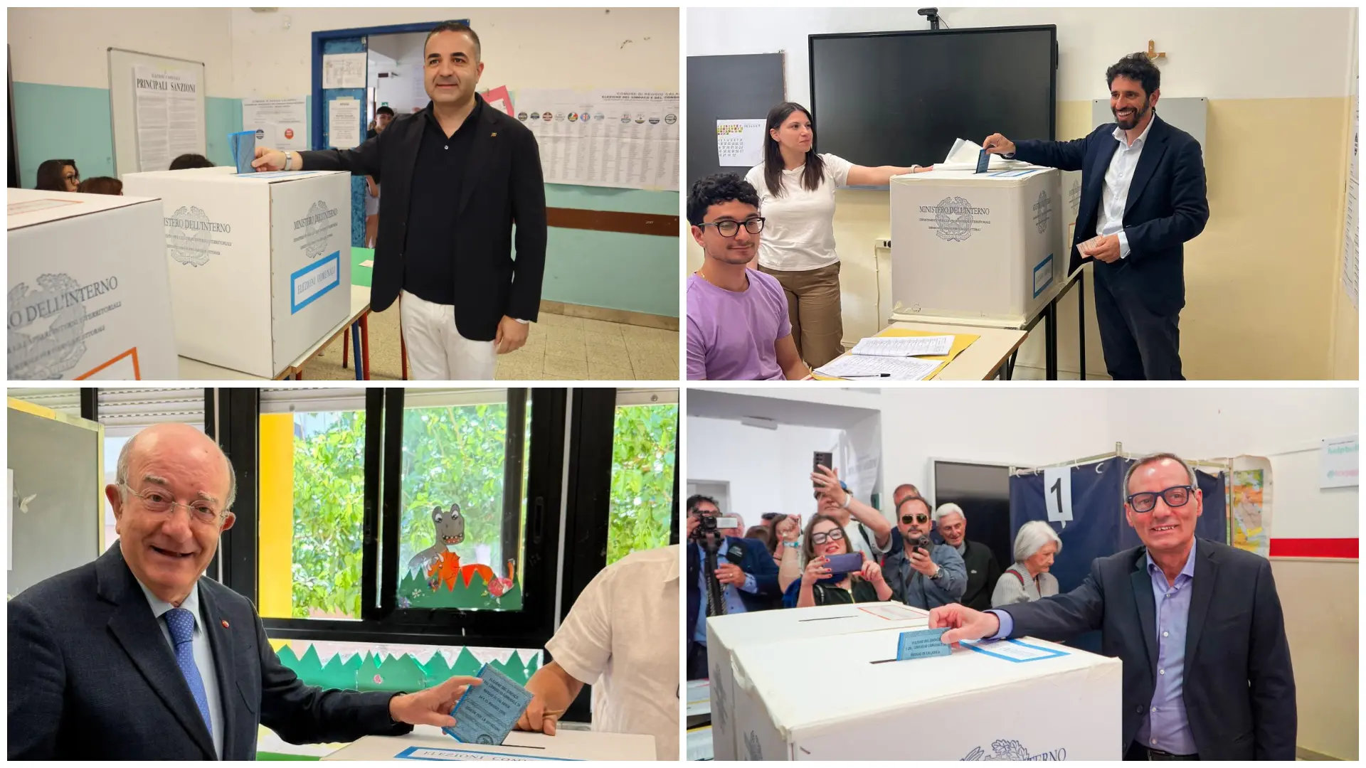 I candidati a sindaco di Reggio Calabria al voto nei seggi cittadini\n