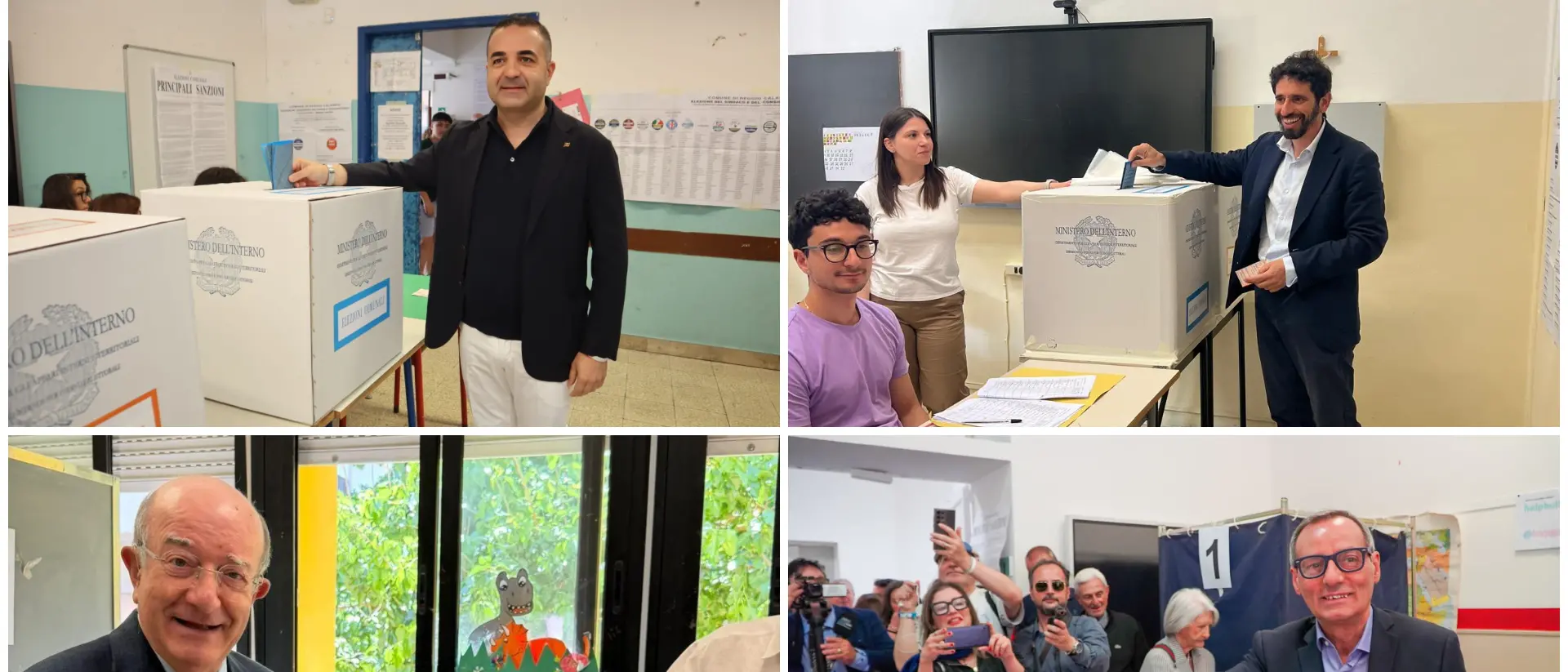 I candidati a sindaco di Reggio Calabria al voto nei seggi cittadini\n