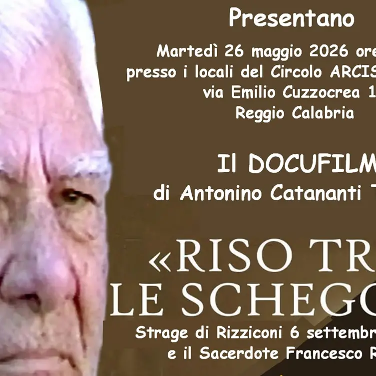 Reggio, al circolo Samarcanda il docufilm \"Riso tra le schegge\" di\u00A0Antonino Catananti Teramo\n