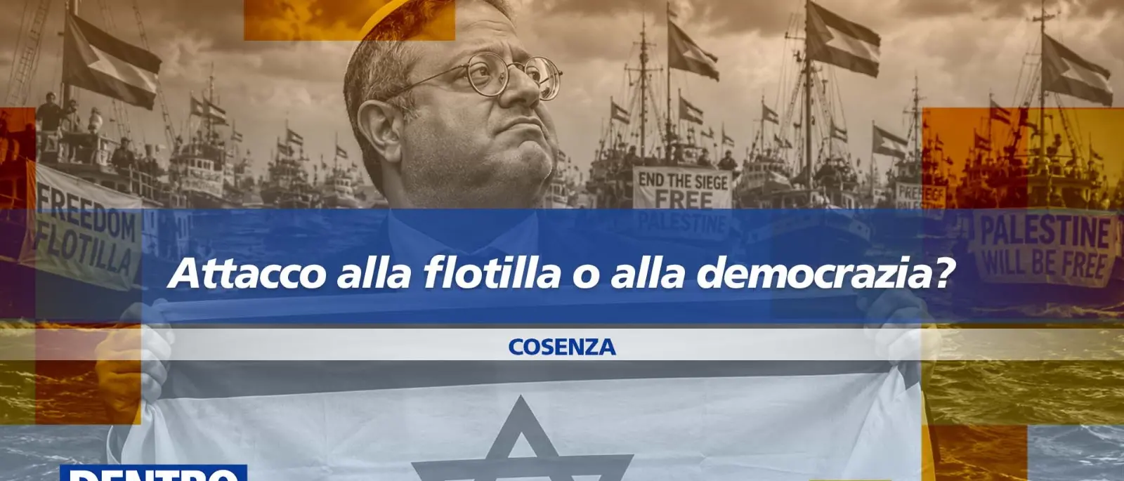 Attacco alla Flotilla o alla democrazia? focus di Dentro la notizia su Gaza: alle 13 su LaC Tv\n
