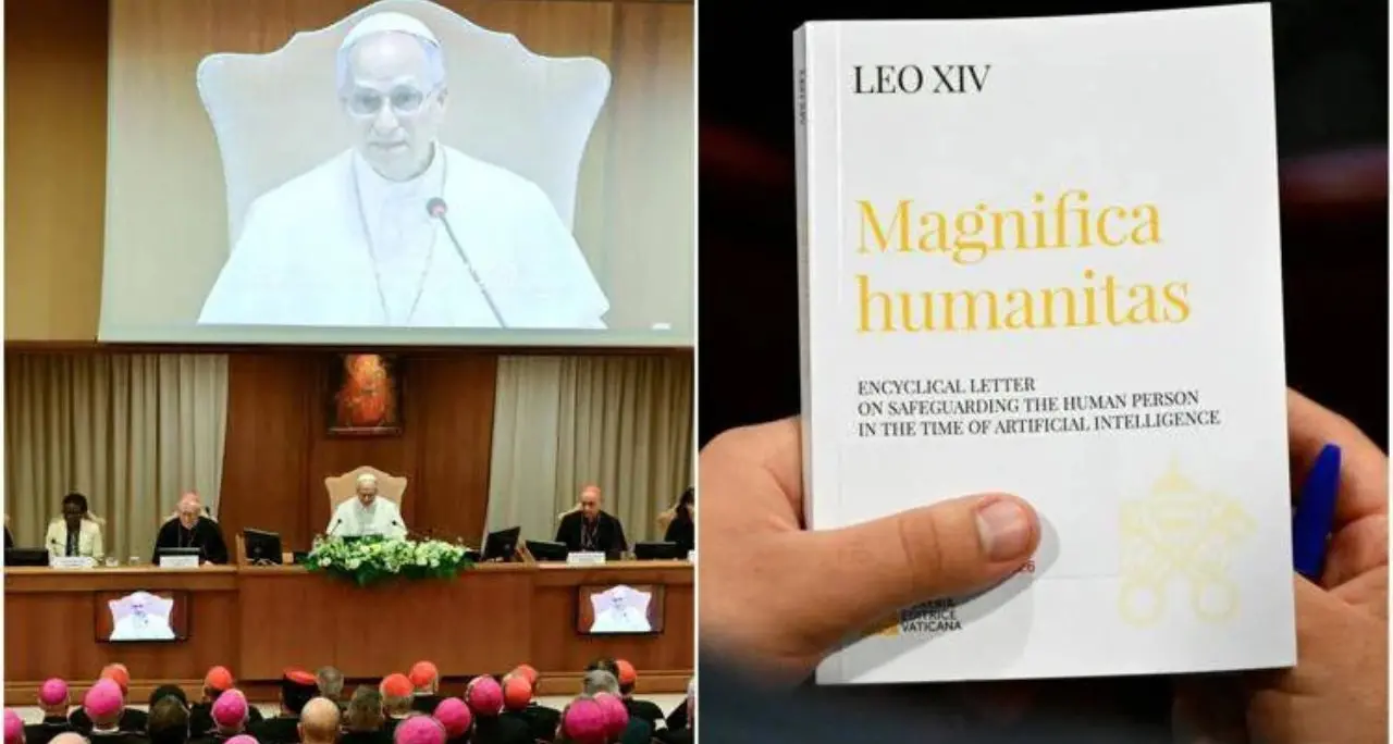 Papa Leone XIV presenta la sua prima enciclica: «Disarmiamo l’Intelligenza artificiale, restiamo umani»\n