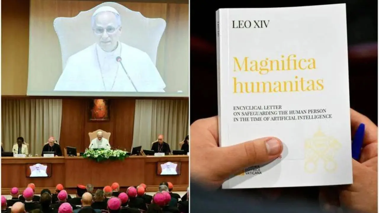 Papa Leone XIV presenta la sua prima enciclica: «Disarmiamo l’Intelligenza artificiale, restiamo umani»\n