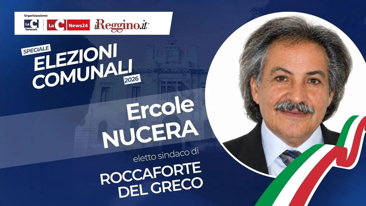 Ercole Nucera è il\u00A0sindaco di Roccaforte del Greco\u00A0con 147 voti\n