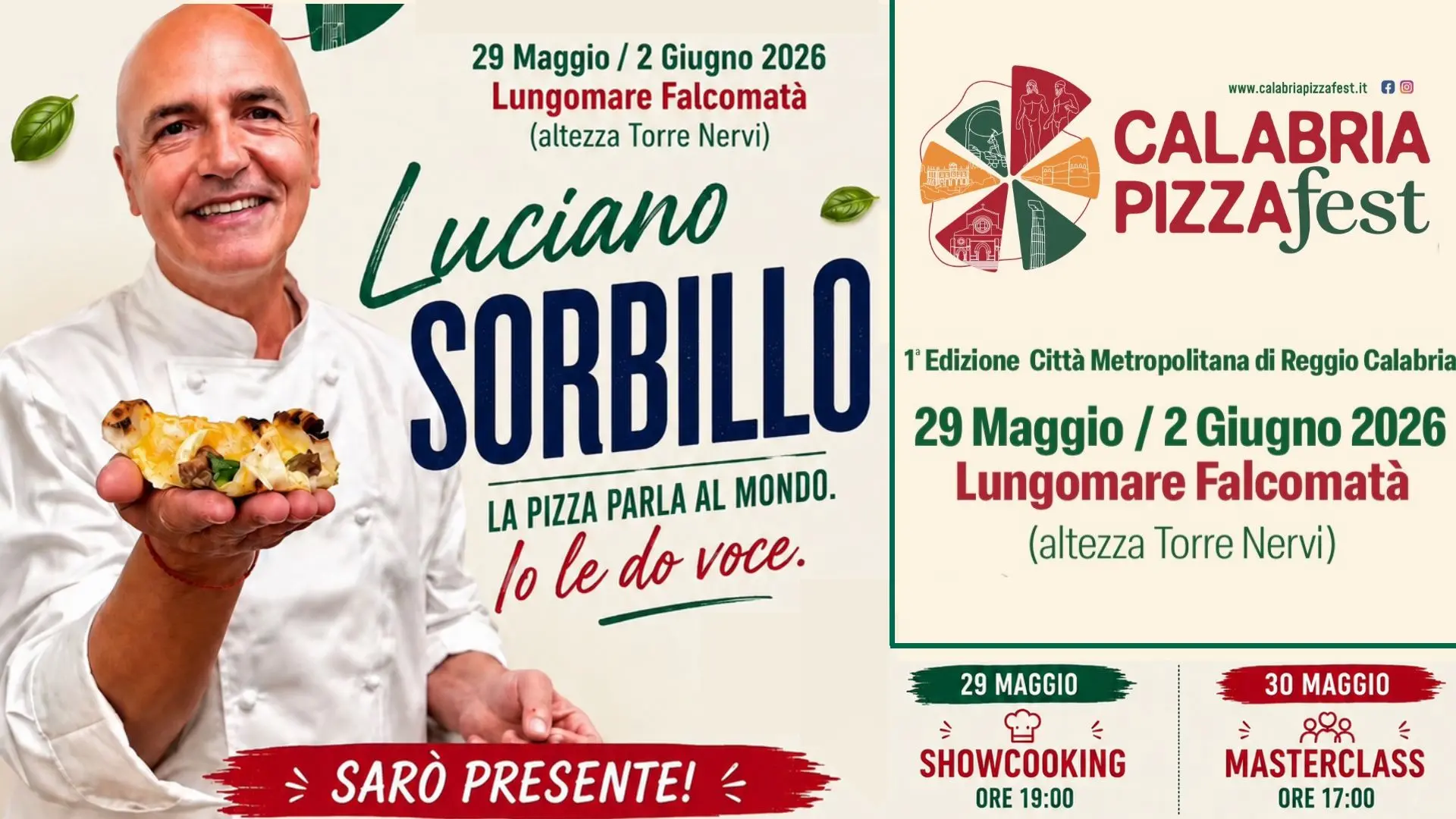 Sorbillo porta la pizza napoletana in Calabria: apre il Pizza Fest di Reggio sul Lungomare Falcomatà\n