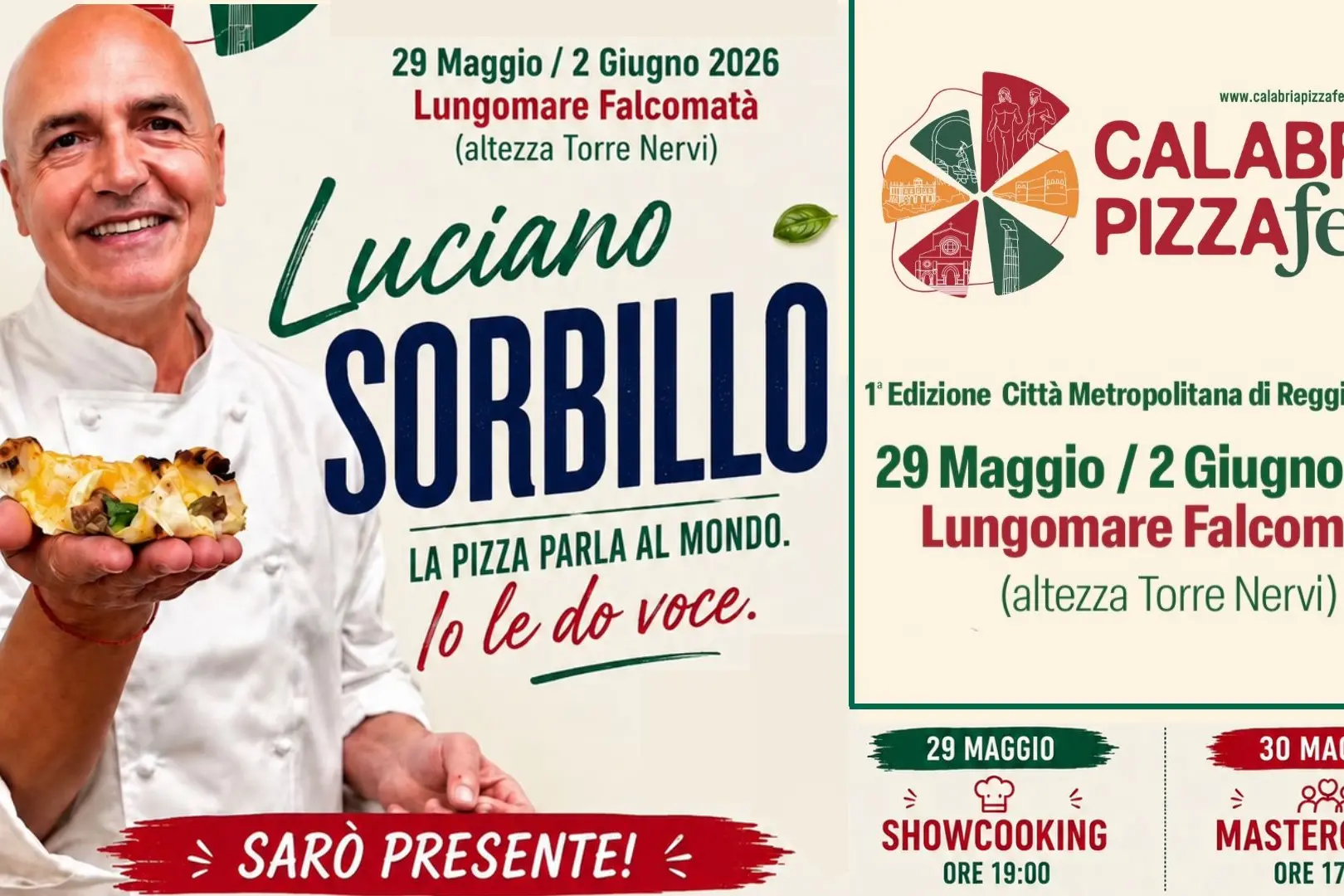 Sorbillo porta la pizza napoletana in Calabria: apre il Pizza Fest di Reggio sul Lungomare Falcomatà\n
