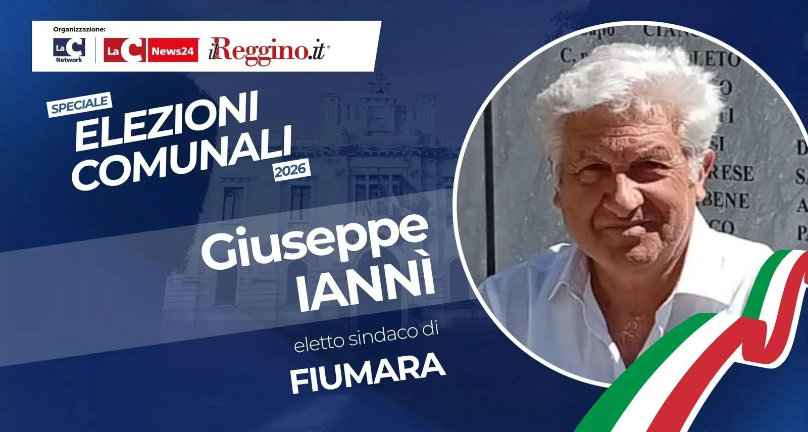 Fiumara, Giuseppe Iannì è il nuovo sindaco: vittoria sul filo con sette voti di scarto\n