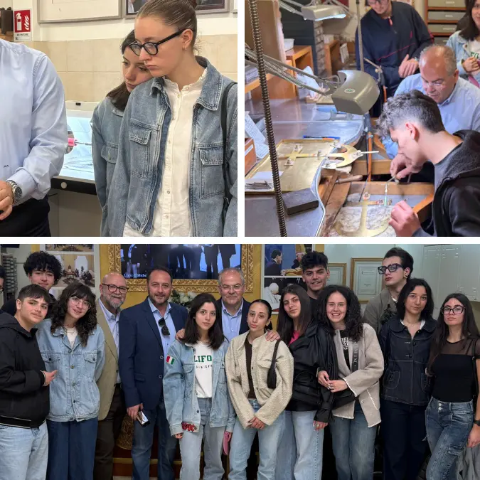 Studenti calabresi\u00A0insieme ad\u00A0Affidato per un’opera ispirata a Gioacchino da Fiore: sarà donata alla Chiesa degli artisti di Roma\n