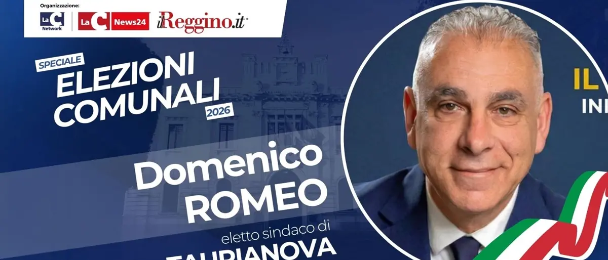 Taurianova, Domenico Romeo vince il testa a testa con Roy Biasi ed è il nuovo sindaco. Più staccato Raffaele Loprete\u00A0\n