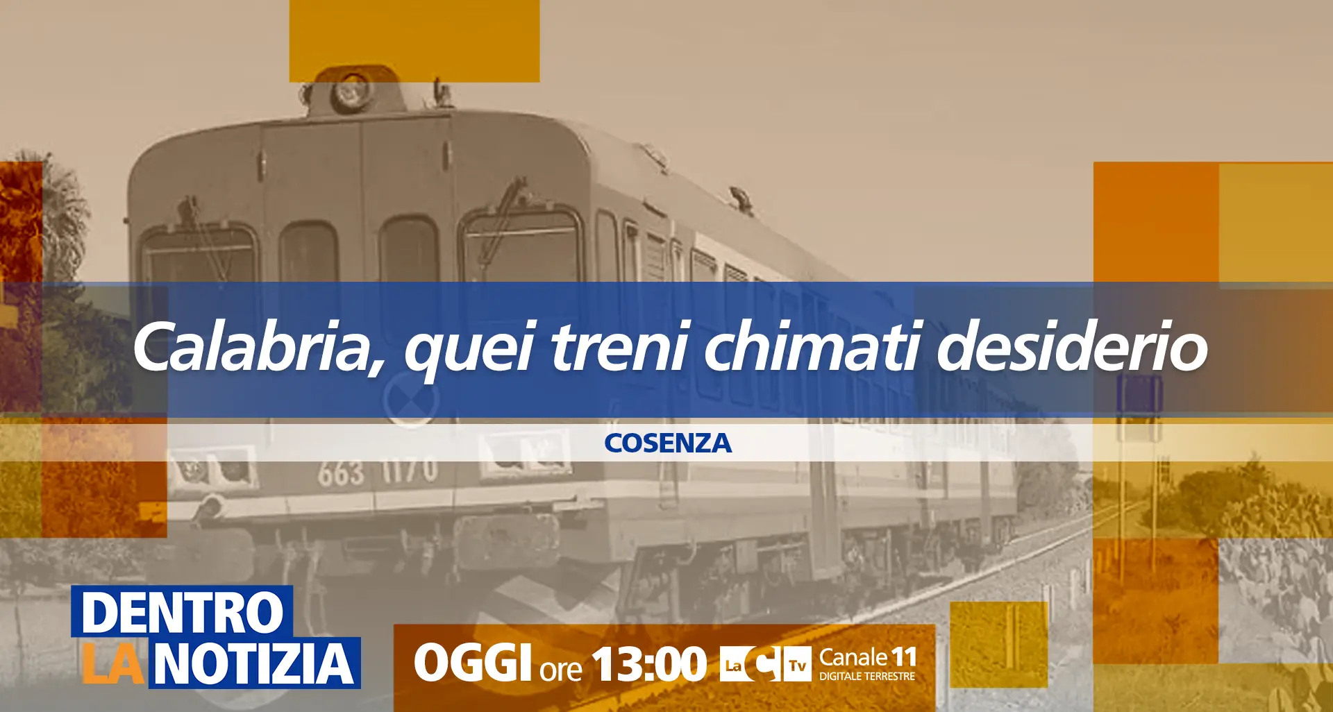 <p>Linee ferroviarie carenti e Calabria isolata: focus a <span style=\"color:hsl(0, 75%, 60%);\">Dentro la notizia</span></p>