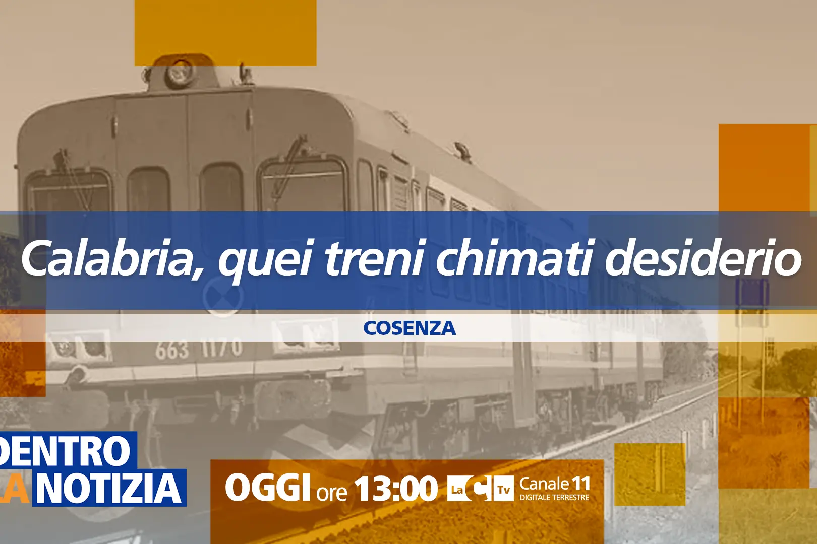 Linee ferroviarie carenti e Calabria isolata: focus a Dentro la notizia\n