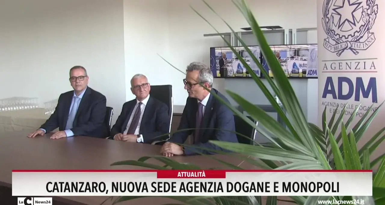 Catanzaro, nuova sede Agenzia dogane e monopoli