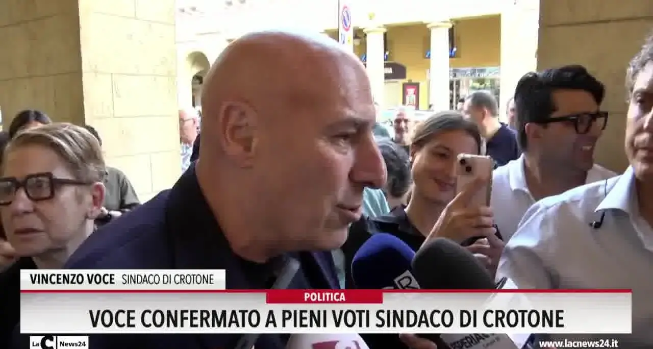 Voce confermato a pieni voti sindaco di Crotone