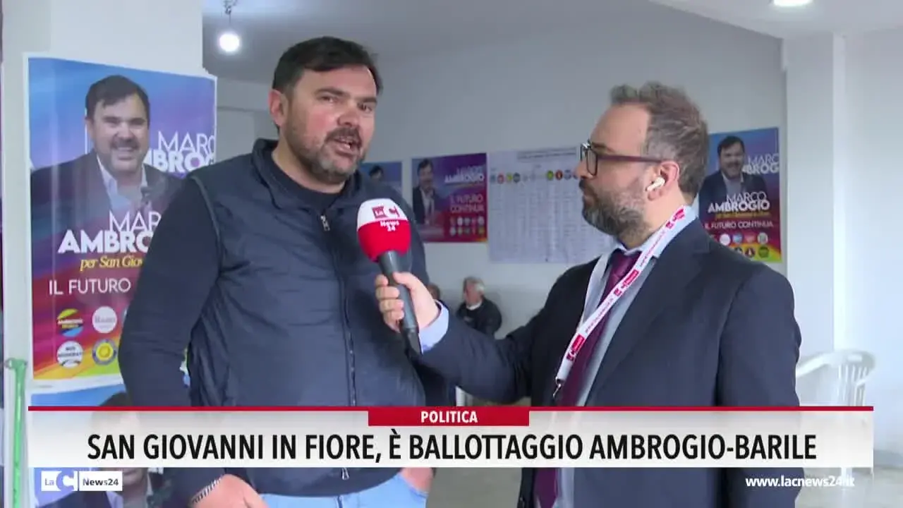 San Giovanni in Fiore, ballottaggio Ambrogio-Barile