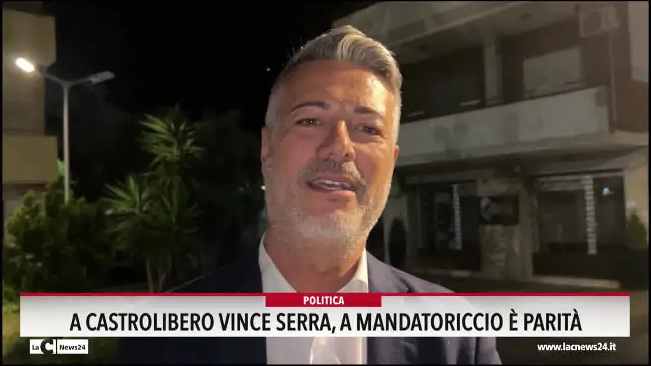 A Castrolibero vince Serra, a Mandatoriccio è parità