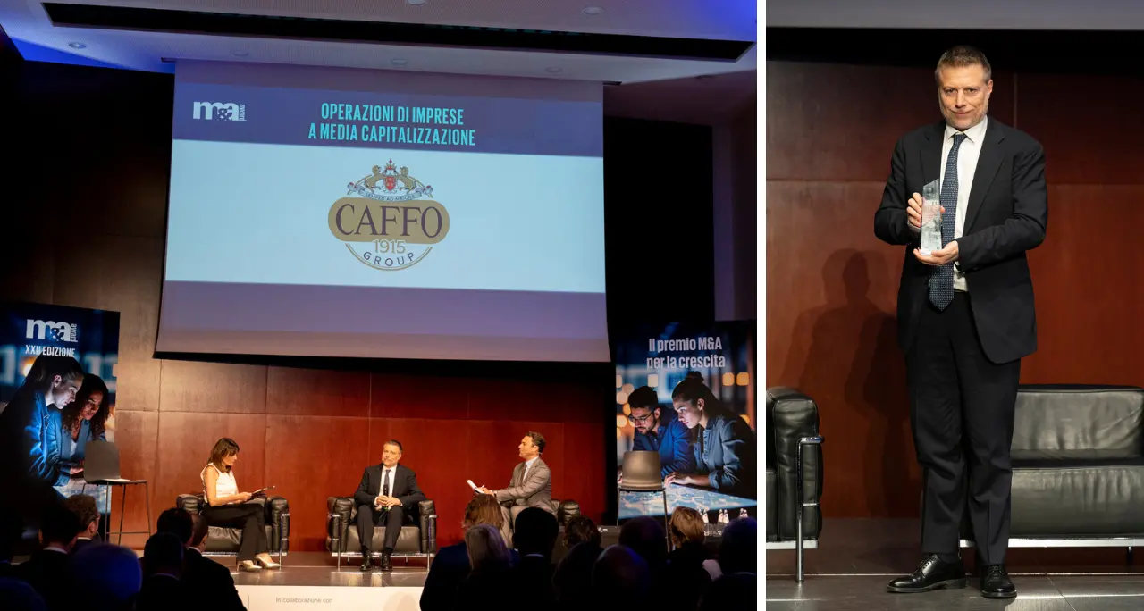 M&A Awards 2026, riconoscimento al Gruppo Caffo 1915 per la crescita industriale internazionale\n