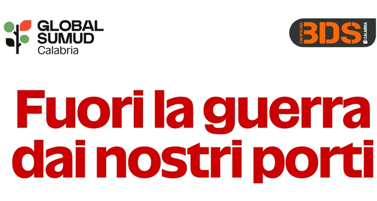 Porti contro la filiera bellica e l'economia di guerra, venerdì presidio davanti allo scalo di Gioia Tauro\n