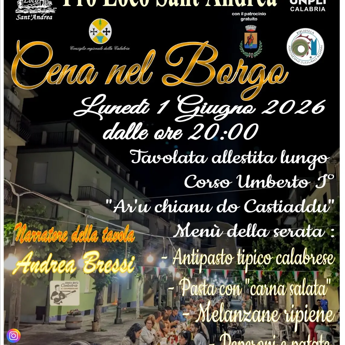 Sant'Andrea Apostolo dello Ionio: il primo\u00A0giugno torna \"Na jornata aru pajisi\", tra borgo, gusto e favole\n