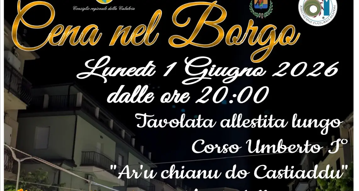 Sant'Andrea Apostolo dello Ionio: il primo\u00A0giugno torna \"Na jornata aru pajisi\", tra borgo, gusto e favole\n