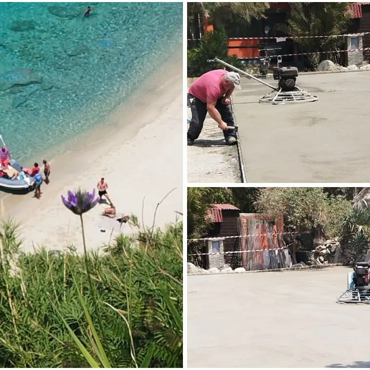 Parghelia, lavori al parcheggio La Grazia e soccorso in spiaggia: il Comune racconta una giornata tra cantieri ed emergenza\n