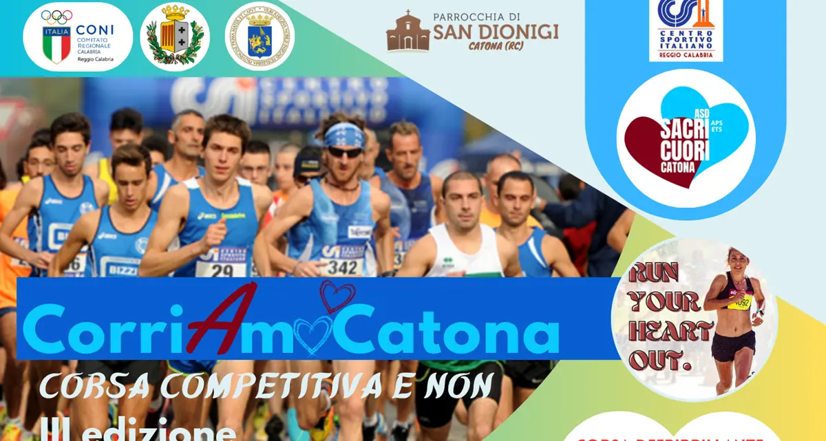“Insieme è più bello”,\u00A0domenica 7 giugno la\u00A0CorriAmoCatona\n