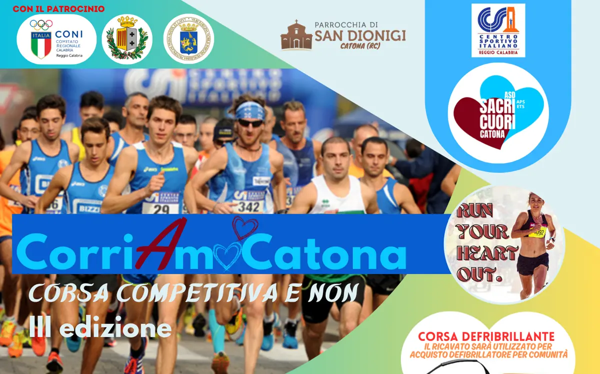 “Insieme è più bello”,\u00A0domenica 7 giugno la\u00A0CorriAmoCatona\n