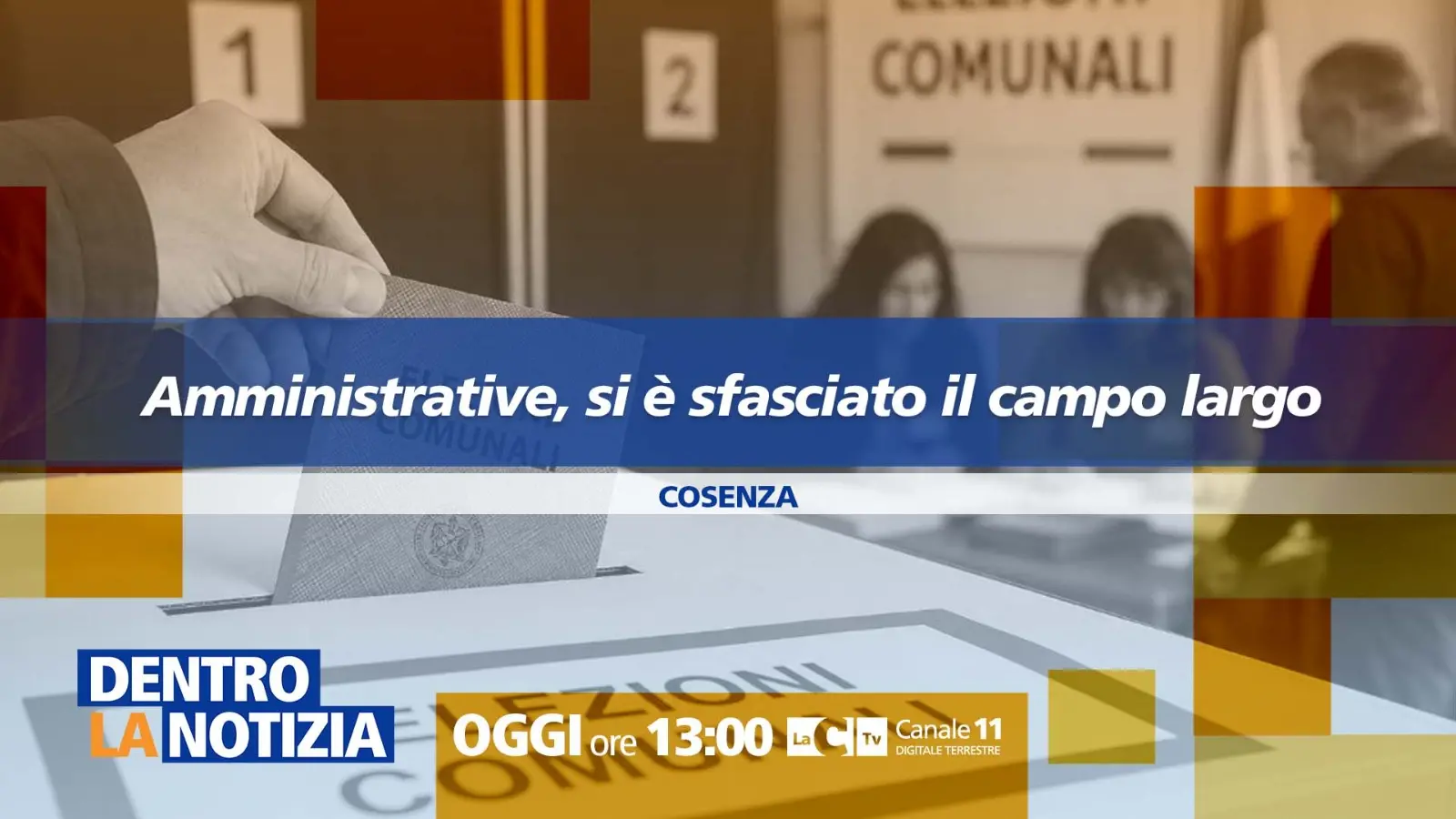 Amministrative in Calabria: si è sfasciato il campo largo? Il focus a\u00A0Dentro la Notizia\n