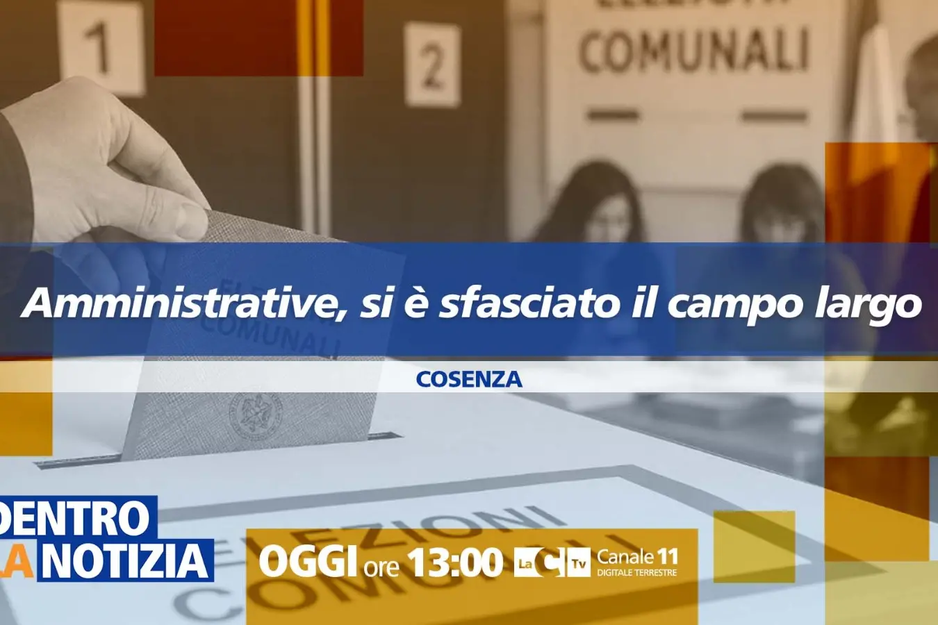 Amministrative in Calabria: si è sfasciato il campo largo? Il focus a\u00A0Dentro la Notizia\n