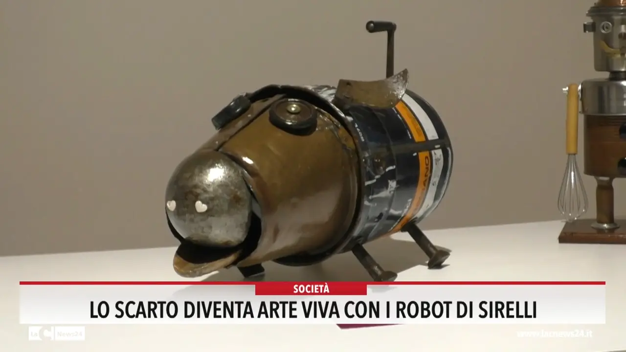 Lo scarto diventa arte viva con i robot di Sirelli