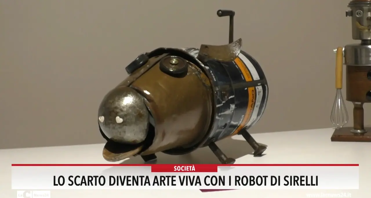 Lo scarto diventa arte viva con i robot di Sirelli