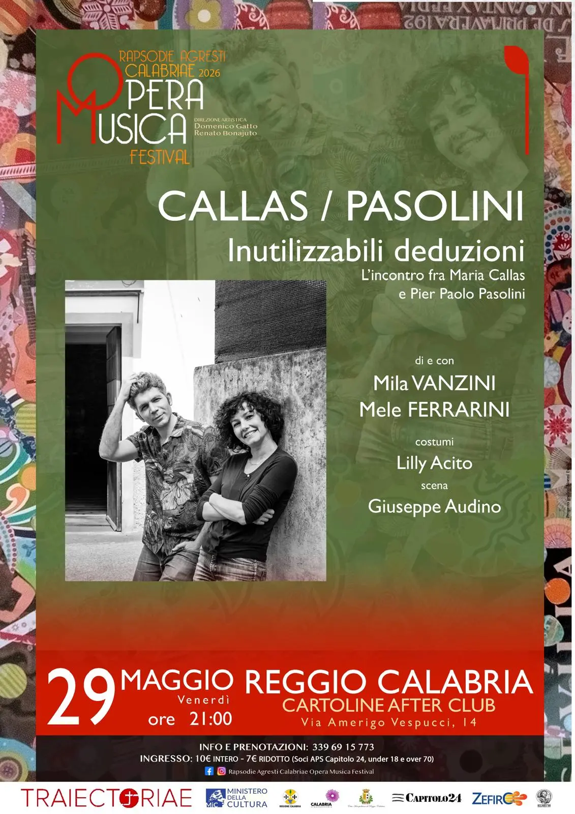 Dal successo dei due eventi\n\ncon Andrea Zorzi agli appuntamenti che chiuderanno il “Rapsodie Agresti Calabriae Opera Musica Festival”\n
