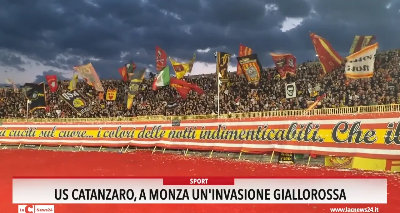Us Catanzaro, a Monza un'invasione giallorossa