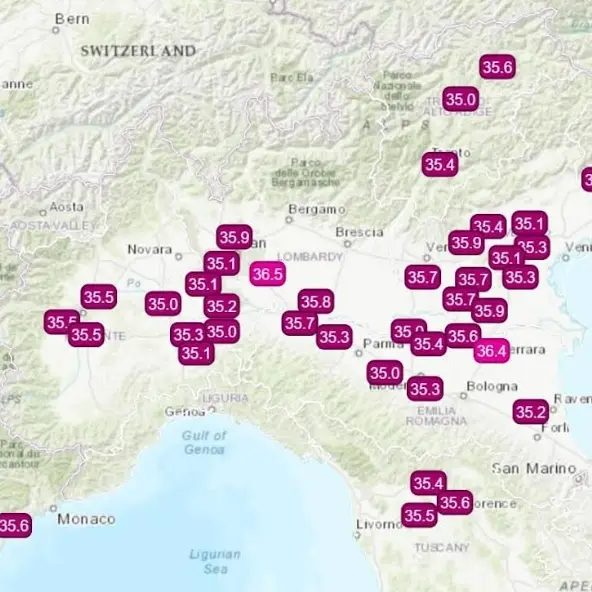 L’Italia nella morsa del gran caldo: temperature record con picchi di\u00A037 gradi al Nord e notti tropicali\u00A0\n