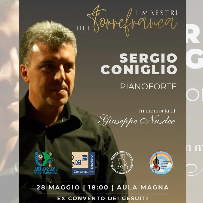 Vibo, alla rassegna “I maestri del Torrefranca” è il turno di Sergio Coniglio: interpreterà Chopen