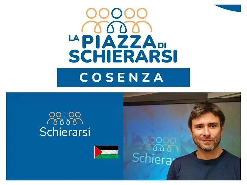Nasce a Cosenza la “Piazza Schierarsi”: il presidio civico che fa capo ad Alessandro Di Battista\n\n\n