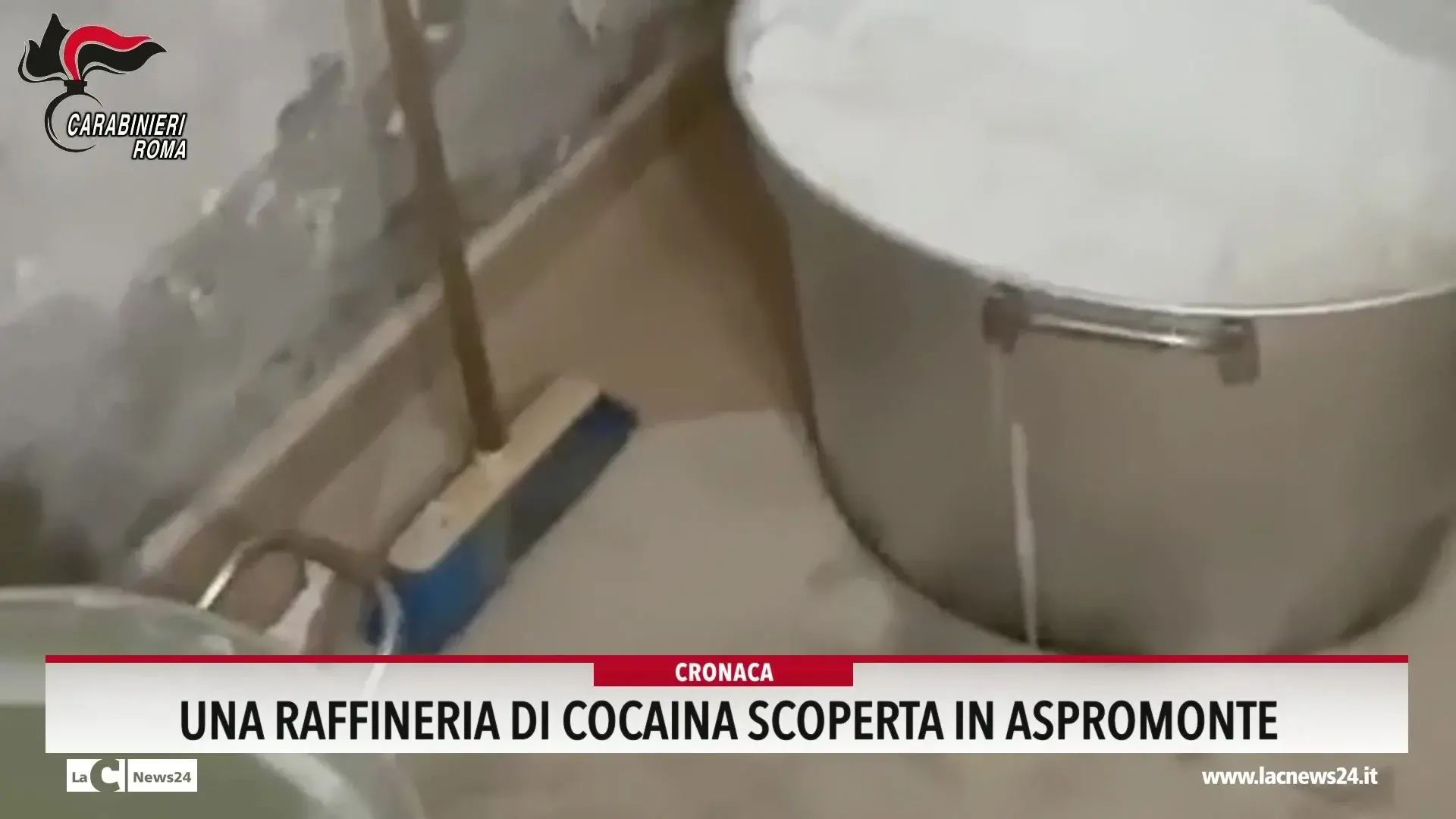 Una raffineria di cocaina scoperta in Aspromonte