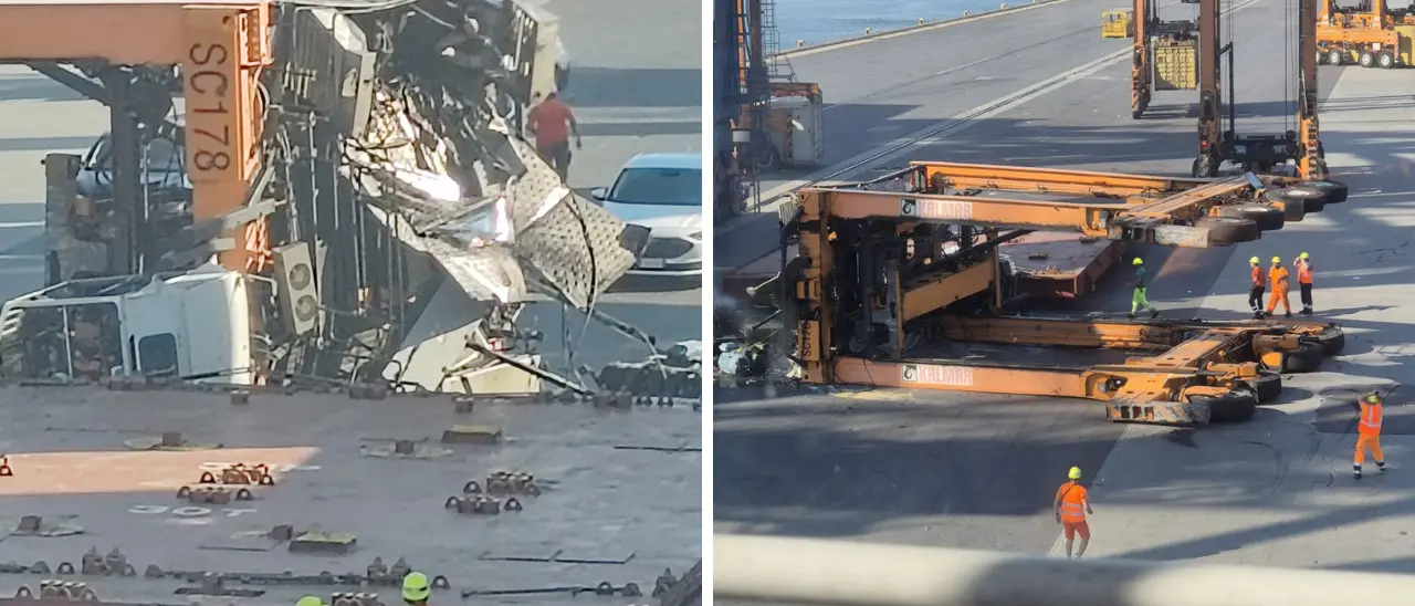 Incidente al Porto di Gioia Tauro, si ribalta mezzo portacontainer: ferito un giovane operatore\n