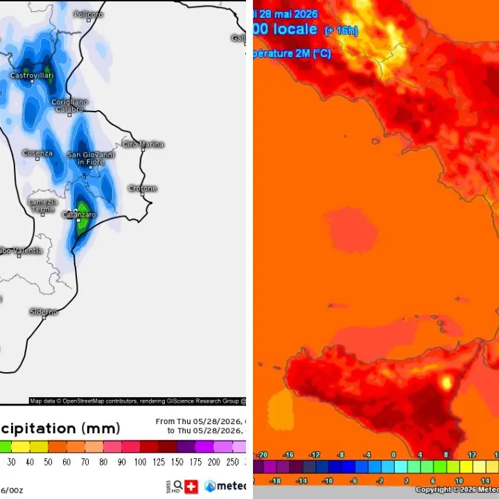 Un’altra giornata di caldo in Calabria ma nel pomeriggio potrebbe arrivare qualche pioggia\n