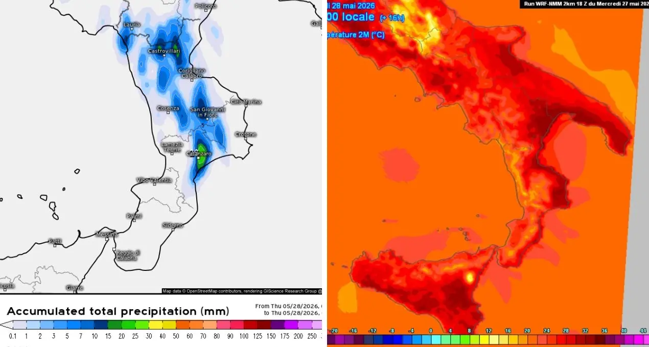 <p><span style=\"color:hsl(0, 75%, 60%);\">Un’altra giornata di caldo </span>in Calabria ma nel pomeriggio potrebbe arrivare qualche pioggia</p>