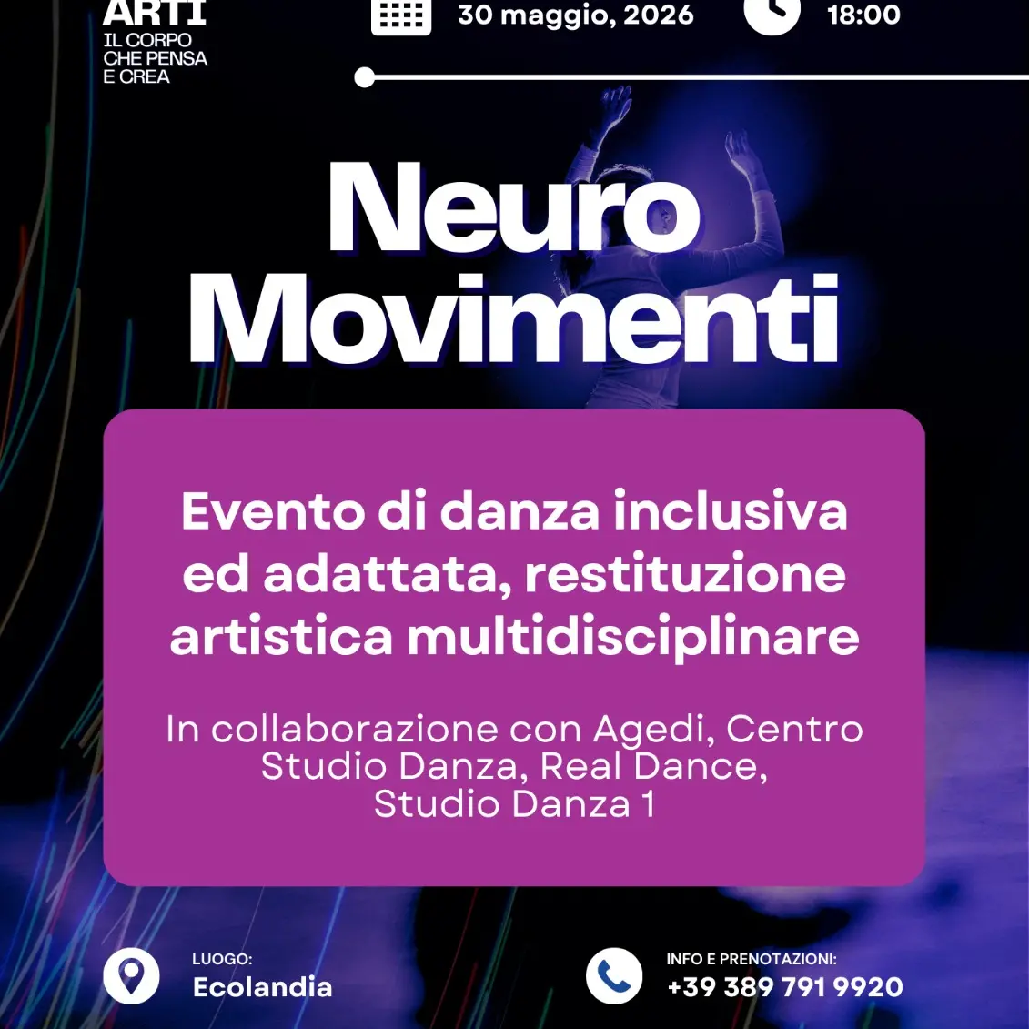 “Neuro Movimenti”: a Ecolandia la danza diventa inclusione, arte e partecipazione\n